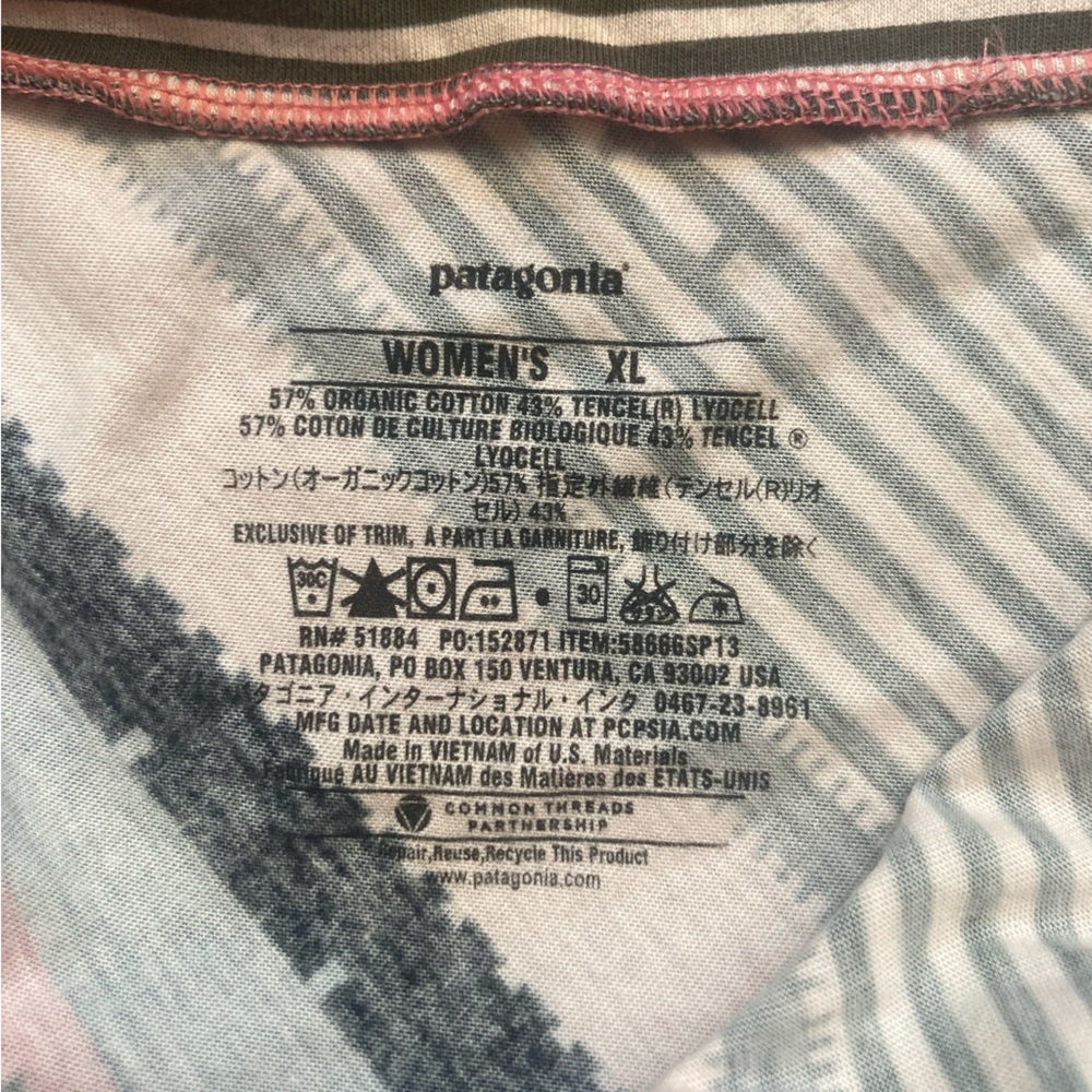 Womens Patagonia Kamala Pink Stripe Jersey Midi Skirt XL - wear two ways! - Picture 4 of 4